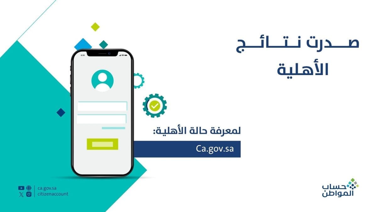 عاجل من برنامج حساب المواطن.. اتخذ هذا الإجراء فوراً حال ظهور نتائج الأهلية غير مؤهل